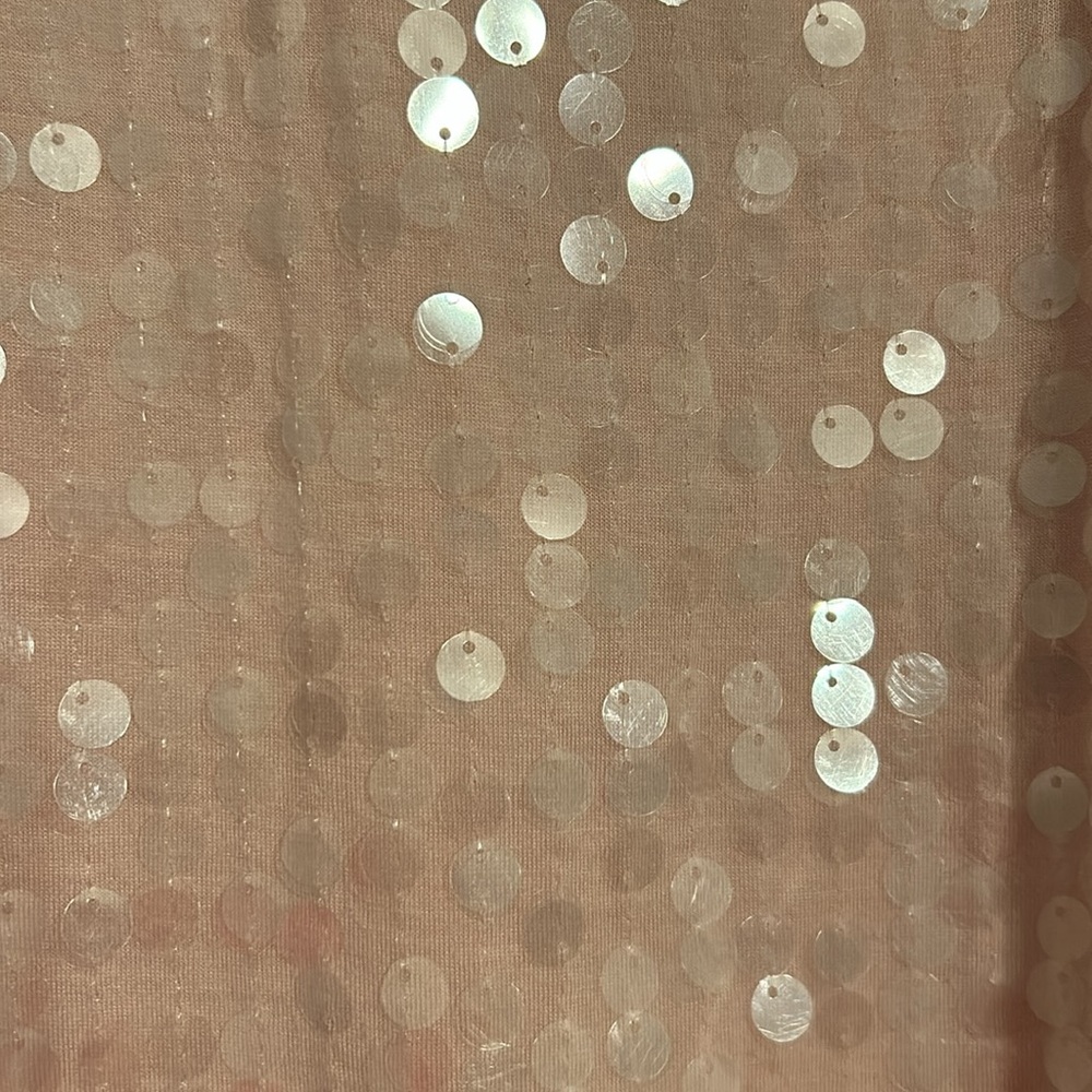 Charlotte Russe pink sequins racer tank top size Medium - Picture 2 of 7